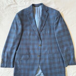 Canali Blue Checkered Sport Coat